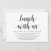 Trouwvlucht, Lunch bij ons, Jonggehuwden Kaart (Voorkant)