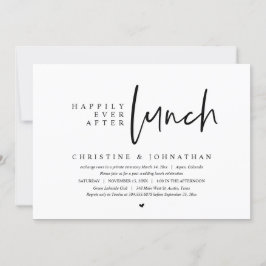 Trouwvlucht, Lunchfeest 'Happily Ever After' Kaart