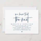 Trouwvlucht, modern, huwelijksfeest kaart (Voorkant)