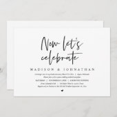 Trouwvlucht, Nu Laten We Feesten Kaart (Voorkant / Achterkant)