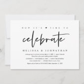 Trouwvlucht, tijd om te vieren kaart (Voorkant)