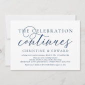 Trouwvlucht uitnodiging, De Feestelijkheden Gaan D Kaart (Voorkant)