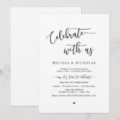 Trouwvlucht, Vier het met ons, Gezellig Kaart (Voorkant / Achterkant)