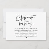 Trouwvluchtfeest, Vier het met ons mee Kaart (Voorkant)