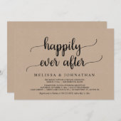 Trouwvluchthuwelijk Feest Uitnodiging (Voorkant / Achterkant)