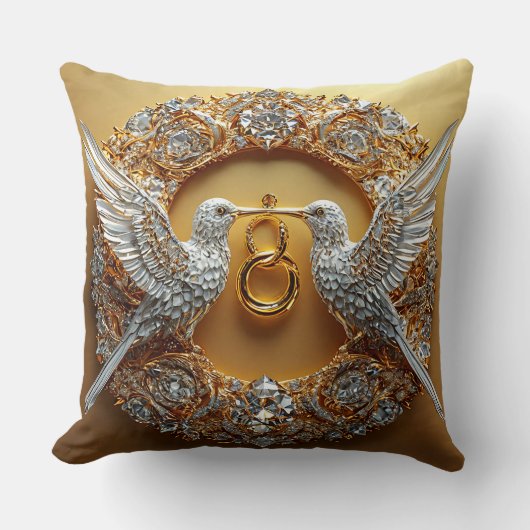 Trouwvogels Kussen (Voorkant)