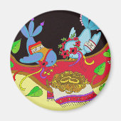 Trouwvogels Oekraïense volkskunst Magneet (Voorkant)