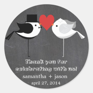 Trouwvogels Stickers