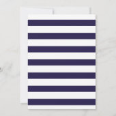 Trouwvolgorde Chic Navyblauw Schema Kaart (Achterkant)