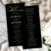 Trouwvolgorde van de eredienst Ceremonie Programma Programmakaart