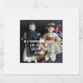 Trouwvoorkeur Roemeense nationale kostuum sprankel Sparkling Wijnetiket (Enkel label)