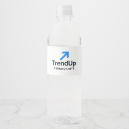 Trouwwaterfleslabels Elegant Persoonlijk Waterfles Etiket