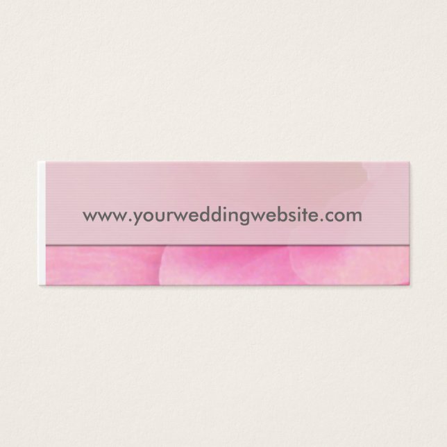 Trouwwebsite cadeau label kaarten mini visitekaartjes (Voorkant)