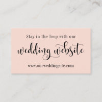 Trouwwebsite, Elegant Modern Schrift op Blos