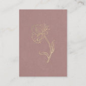 Trouwwebsite Elegante gouden typografie RSVP Informatiekaartje (Achterkant)