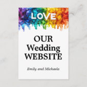 🌈 Trouwwebsite LGBTQ geschilderd met liefde Informatiekaartje (Voorkant)
