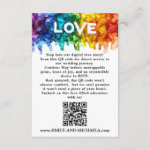 🌈 Trouwwebsite LGBTQ geschilderd met liefde Informatiekaartje (Achterkant)