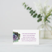 Trouwwebsite of cadeau informatie bijlage (Staand voorkant)