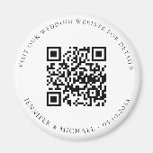 Trouwwebsite QR-code details RSVP Magneet (Voorkant)