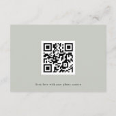 Trouwwebsite QR-code details van Purple Floers Informatiekaartje (Achterkant)