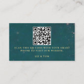 Trouwwebsite QR Code Enchanted Forest Roos Arch Informatiekaartje (Achterkant)