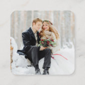 Trouwwebsite | QR Code  Minimale Foto RSVP Informatiekaartje (Achterkant)