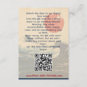 Trouwwebsite + QR Japanse Harmonie met Fuji Informatiekaartje (Achterkant)