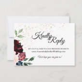 Trouwwebsite Reactiekaart Zomerfeest RSVP Kaartje (Voorkant)