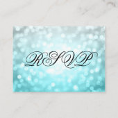 Trouwwebsite RSVP Beach Ombre Glitter Lights Informatiekaartje (Achterkant)