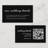 Trouwwebsite RSVP bijlage kaart (Voorkant / Achterkant)