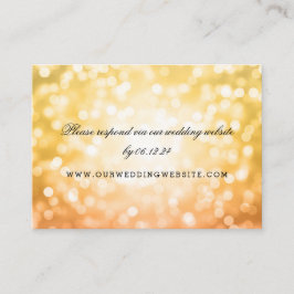 Trouwwebsite RSVP Herfst / Herfst Glitter Lights Informatiekaartje