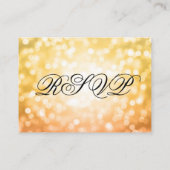 Trouwwebsite RSVP Herfst / Herfst Glitter Lights Informatiekaartje (Achterkant)
