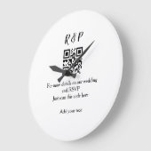 Trouwwebsite RSVP QR-code voeg naamtekst toe Grote Klok (Hoek)