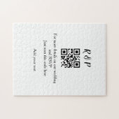 Trouwwebsite RSVP QR-code voeg naamtekst toe Legpuzzel (Horizontaal)