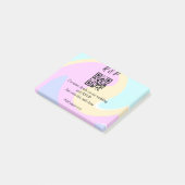 Trouwwebsite RSVP QR-code voeg naamtekst toe  Post-it® Notes (Schuin)