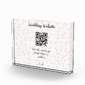 Trouwwebsite scan QR-code voor details oranje zo Fotoblokken (Rechts)