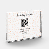 Trouwwebsite scan QR-code voor details oranje zo Fotoblokken (Links)