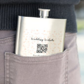 Trouwwebsite scan QR-code voor details sinaasappel Flacon (Voorbeeld)