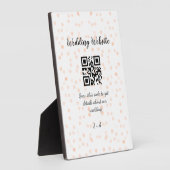 Trouwwebsite scan QR-code voor details sinaasappel Fotoplaat (Zijkant)