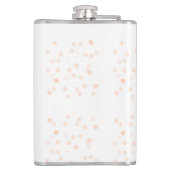 Trouwwebsite scan QR-code voor details sinaasappel Heupfles (Achterkant)