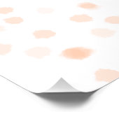 Trouwwebsite scan QR-code voor details sinaasappel Perfect Poster (Hoek)