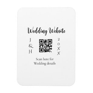 TROUWWEBSITE SCAN QR KOPPELNAAM JAAR EENVOUDIG MI MAGNEET