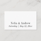 Trouwwebsite, script bewerkbare achtergrond informatiekaartje (Achterkant)