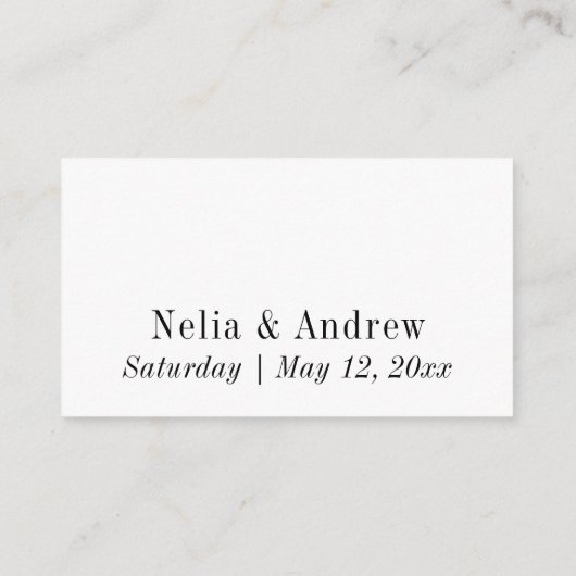 Trouwwebsite,  script bewerkbare achtergrond informatiekaartje (Achterkant)