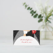 Trouwwebsite visitekaartjes informatiekaartje (Staand voorkant)