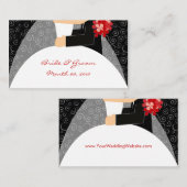 Trouwwebsite visitekaartjes informatiekaartje (Voorkant / Achterkant)