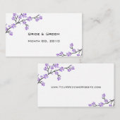 Trouwwebsite visitekaartjes informatiekaartje (Voorkant / Achterkant)