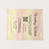 Trouwwebsite voeg Q R-code scan toe voeg naam datu Wandkleed (Voorkant (horizontaal))