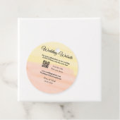 Trouwwebsite voeg QR-code scan toe voeg naam datum Bedankjes Labels (In situ)