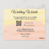 Trouwwebsite voeg QR-code scan toe voeg naam datum Briefkaart (Achterkant)